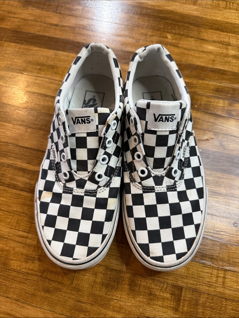 Womens checkered vans Sz 6.5 (15)